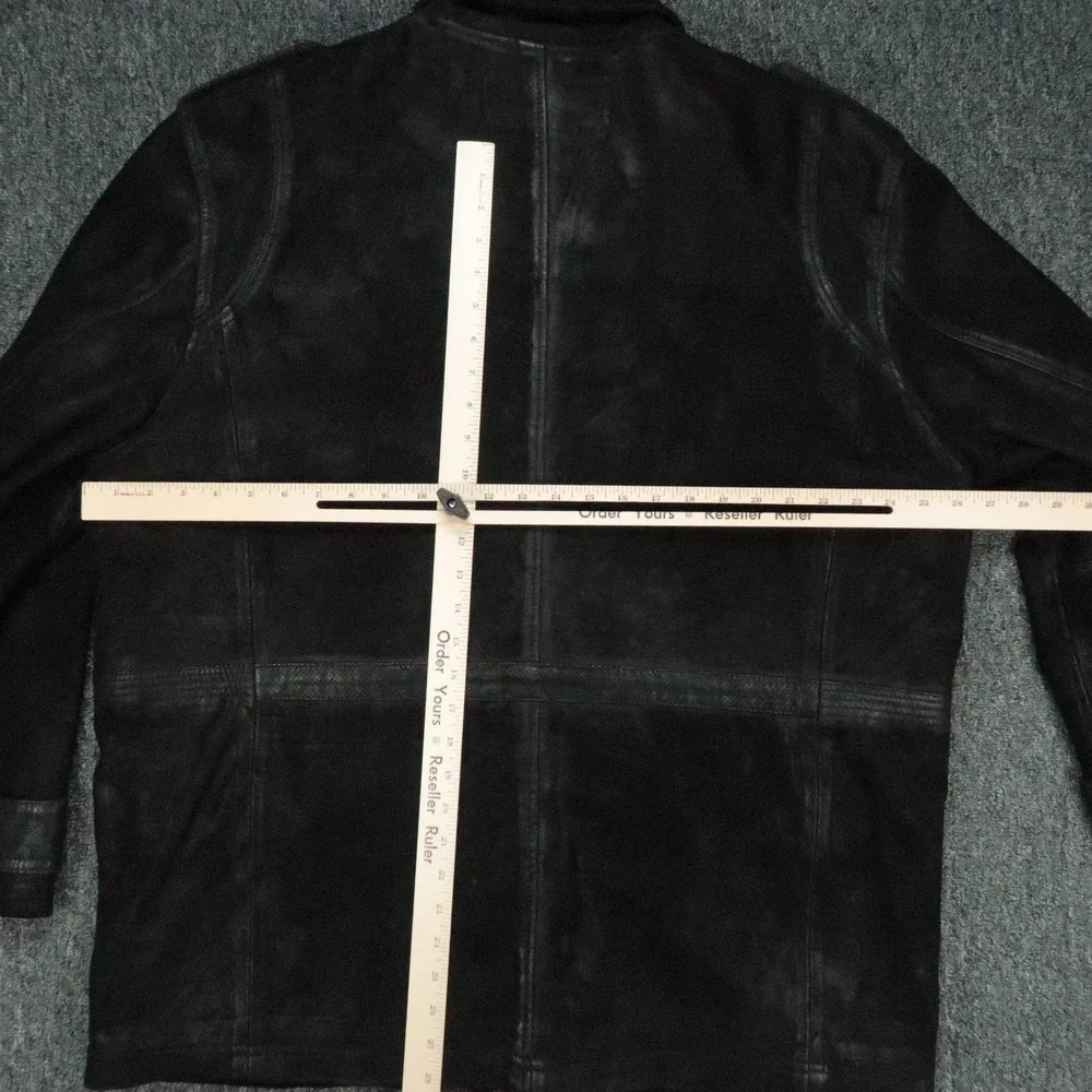 Territory Ahead Jacket Mens XXL Black Franklin Leather Suede Wool Lined Chore